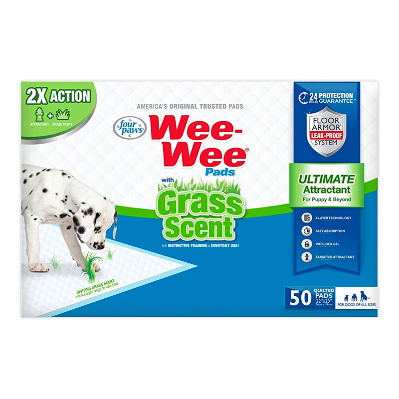 Four-Paws-Wee-Wee-Pads-With-Grass-Scent-50unid