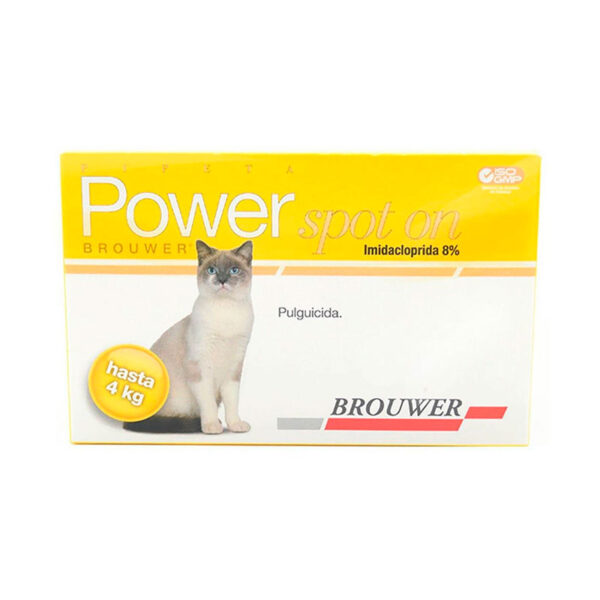 Power Spot On Antipulgas Pipeta para Gatos de Hasta 4 KG