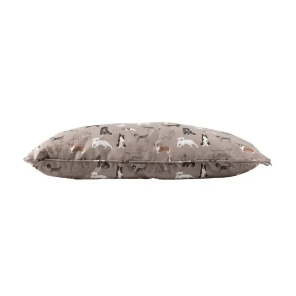 FRINGE CAMA PENCIL DOGS WARM TAUPE LARGE PILLOW