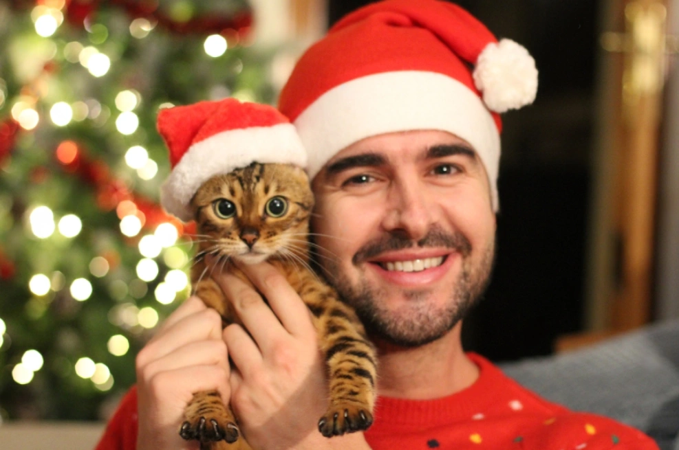 Guía con lo necesario para engreír a tu michi en navidad